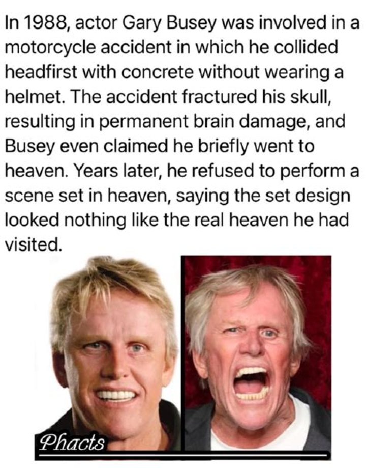 Gary Busey Illness Brain Damage Condition Now