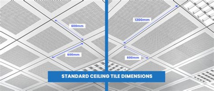 What is the standard ceiling tile size?